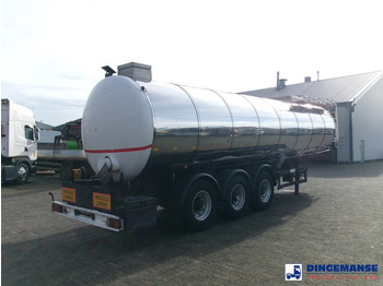 Semi-remorque citerne METALOVOUGA Bitumen / heavy oil tank inox 29 m3 / 1 comp: photos 4