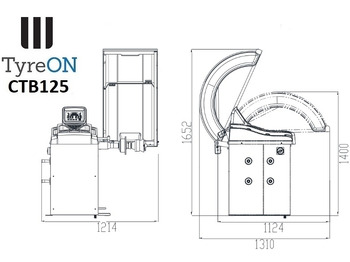 Équipement de garage CTB125 wheel balancer, 5 ALU and 2 Steel programs - Auto input Distance + Diameter - 230V: photos 2 Équipement de garage CTB125 wheel balancer, 5 ALU and 2 Steel programs - Auto input Distance + Diameter - 230V: photos 2