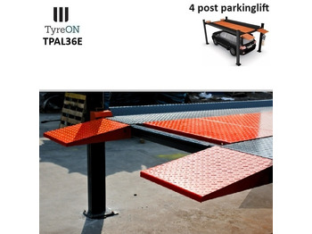 Équipement de garage TPAL36E 4 post parking lift- 3.6T - Height 222 cm - 480 cm runways - Electric release - For indoor and outdoor use - 230V - Park 2 vehicles on top of each: photos 3 Équipement de garage TPAL36E 4 post parking lift- 3.6T - Height 222 cm - 480 cm runways - Electric release - For indoor and outdoor use - 230V - Park 2 vehicles on top of each: photos 3