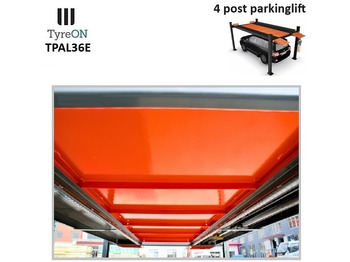 Équipement de garage TPAL36E 4 post parking lift- 3.6T - Height 222 cm - 480 cm runways - Electric release - For indoor and outdoor use - 230V - Park 2 vehicles on top of each: photos 2 Équipement de garage TPAL36E 4 post parking lift- 3.6T - Height 222 cm - 480 cm runways - Electric release - For indoor and outdoor use - 230V - Park 2 vehicles on top of each: photos 2