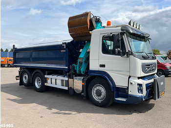 Camion benne, Camion grue Volvo FM 330 HMF 16 Tonmeter Z-kraan: photos 5