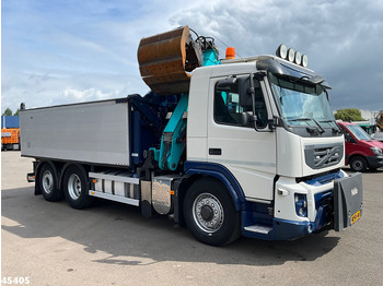 Camion benne, Camion grue Volvo FM 330 HMF 16 Tonmeter Z-kraan: photos 4
