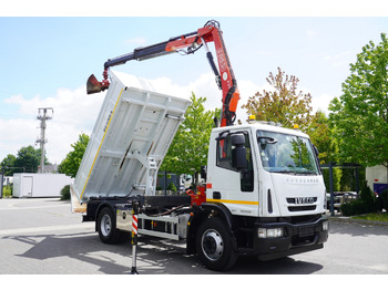 Camion benne, Camion grue IVECO Eurocargo 160E22 EEV Dump truck / Bortmatic / Crane FASSI F95A.0.22: photos 3