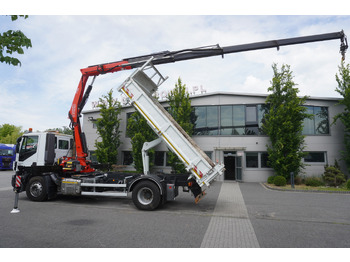 Camion grue IVECO STRALIS 330 E6 / FASSI 195A 8.5 T / 3-side tipper: photos 4