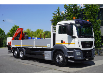Camion grue MAN TGS 26.360 Flatbed / Fassi F175 7.7 T / steered 3rd axle: photos 2