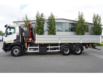 Camion benne, Camion grue RENAULT K380 6×4 / FASSI F175 crane 7.85 t / 120 thousand km! / 2-sided tipper: photos 5