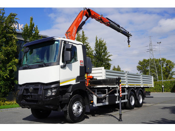 Camion grue RENAULT K380 6×4 / FASSI F175 crane 7.85 t / 120 thousand km! / 2-sided tipper: photos 4