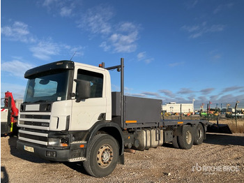 Camion plateau 2002 Scania P 94G56X2NA300 6x2 Flatbed Truck: photos 2