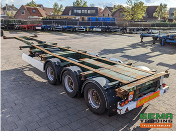 Semi-remorque porte-conteneur/ Caisse mobile Krone SD 27 3-Assen BPW Kont Schuiver - DrumBrakes - 5280kg (O1776): photos 4