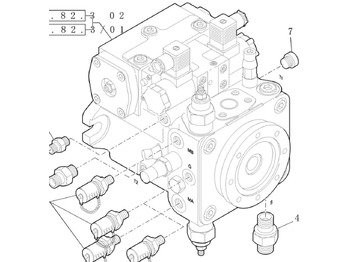 Pompe hydraulique pour Engins de chantier neuf Case 87667156: photos 3