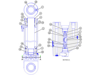 Vérin hydraulique CATERPILLAR