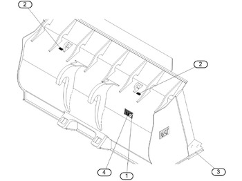 Godet pour chargeur CATERPILLAR