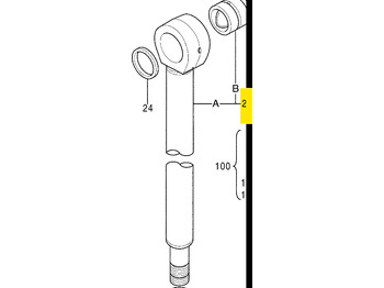 Vérin hydraulique HITACHI