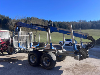 Remorque forestière Binderberger RW14 mit Penz BP 8000L Kran: photos 4