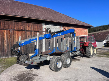 Remorque forestière Binderberger RW14 mit Penz BP 8000L Kran: photos 2