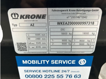 Remorque porte-conteneur/ Caisse mobile neuf Krone 2 Achswechselfahrgestell, Typ: MAXI AZW 18 eL3B7: photos 4