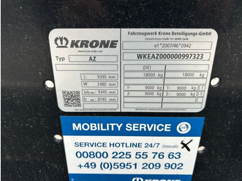 Remorque porte-conteneur/ Caisse mobile neuf Krone 2 Achswechselfahrgestell, Typ: MAXI AZW 18 eL3B7: photos 4