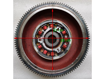 Volant moteur pour Chargeuse sur pneus neuf KOOP Genuine Electric Start Flywheel with Gear Ring: photos 2