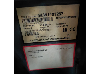 Unité réfrigéré Thermo King T-1200 S/N : GLW1101267: photos 2 Unité réfrigéré Thermo King T-1200 S/N : GLW1101267: photos 2