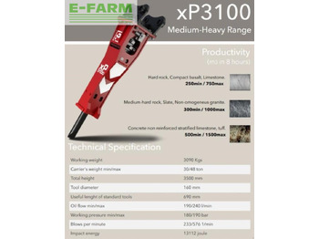Marteau hydraulique pour Engins de chantier xp3100: photos 2
