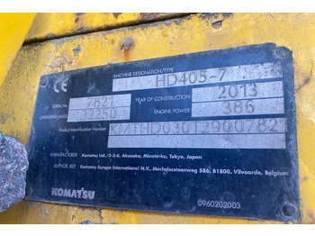 Crédit-bail de Komatsu HD405-7  Komatsu HD405-7: photos 3