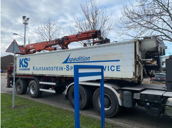 Semi-remorque plateau Orthaus 2 ASSIGE STEERING AXEL MKG HLK 330 VG CRANE: photos 5