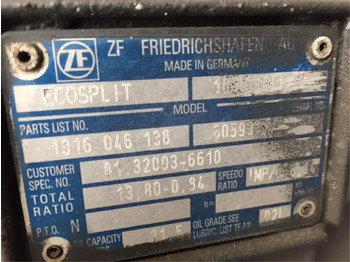 Boîte de vitesse et pièces MAN