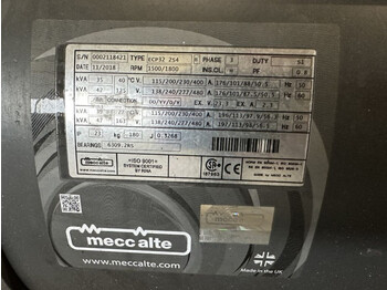 Groupe électrogène MECC ALTE SPA ECP32 2S4 Generatordeel 35 kVA Alternator as New ! 2018 overstock !: photos 3