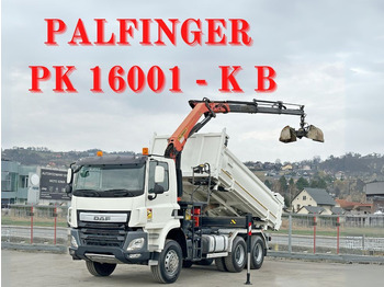 Crédit-bail de  DAF CF 410 * Kipper 4,90 m + PK 16001 - K B * 6x4 DAF CF 410 * Kipper 4,90 m + PK 16001 - K B * 6x4: photos 1