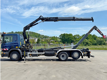 Camion ampliroll, Camion grue Scania P 360 * ABROLLKIPPER * HIAB 111 BS -2 HIDUO/FUNK: photos 5