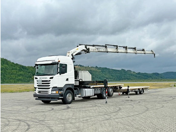 Camion grue Scania R440 * HIAB 422 E-6 HIPRO + FUNK + Anhänger! 6x4: photos 2