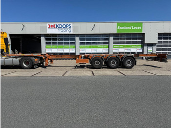 Crédit-bail de Broshuis MFCC container chassis Multi functioneel  2x 20 1x 30 1x 40 1x 45 saf assen uitschuifbaar tot 14,40 Broshuis MFCC container chassis Multi functioneel  2x 20 1x 30 1x 40 1x 45 saf assen uitschuifbaar tot 14,40: photos 1