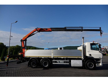 Camion plateau, Camion grue DAF CF 370 / 6x2 / SKRZYNIOWY - paka: 6,4 m / + HDS PALFINGER PK 180: photos 5