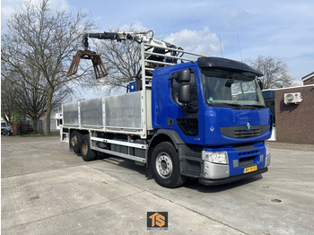 Camion plateau, Camion grue Renault PREMIUM LANDER 430.26 6X2 EL 2M ROLLKRAN - Kennis R16/7 - NL TOP TRUCK: photos 2