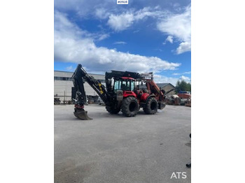 Tractopelle Huddig 1260C Traktorgraver m/ Palfinger kran, Lift, rototilt og skuffe: photos 5