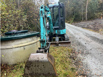 Mini pelle Kobelco Sk25SR-6E Gravemaskin m/ pusseskuffe,graveskuffe og tilt: photos 3