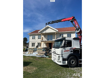 Camion grue Volvo Volvo FM450 Kranbil m/ 21 t/m HMF kran og Løftelem. 194 000 km!: photos 3