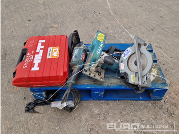 Matériel de chantier Makkta 110Volt Circular Saw (2 of), Makita GA9020 110Volt Angle Grinder, Hilti TE 300 110Volt Hammer Drill: photos 2