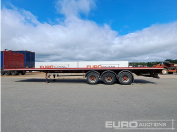 Semi-remorque plateau Montracon 45' Tri Axle Flat Trailer, Goal Post Sockets: photos 2