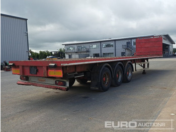 Semi-remorque plateau Montracon 45' Tri Axle Flat Trailer, Goal Post Sockets: photos 5