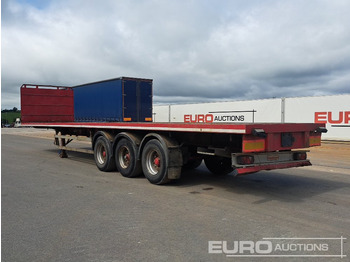 Semi-remorque plateau Montracon 45' Tri Axle Flat Trailer, Goal Post Sockets: photos 3