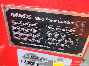 Mini chargeuse Unused 2025 MMS MS360Z: photos 2