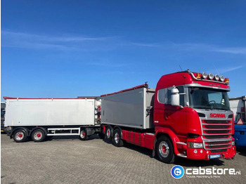 Camion citerne Scania LB6X2*4HNB Euro 6 - Year 2016 - RETARDER - ALUMINIUM kipper + FLOOR  kipper aanhangwagen - Good Condition !!: photos 4