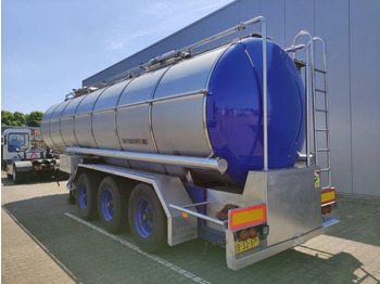 Semi-remorque citerne Burg 26165 liter Tankoplegger 1 kamer MET RVS Pomp: photos 2