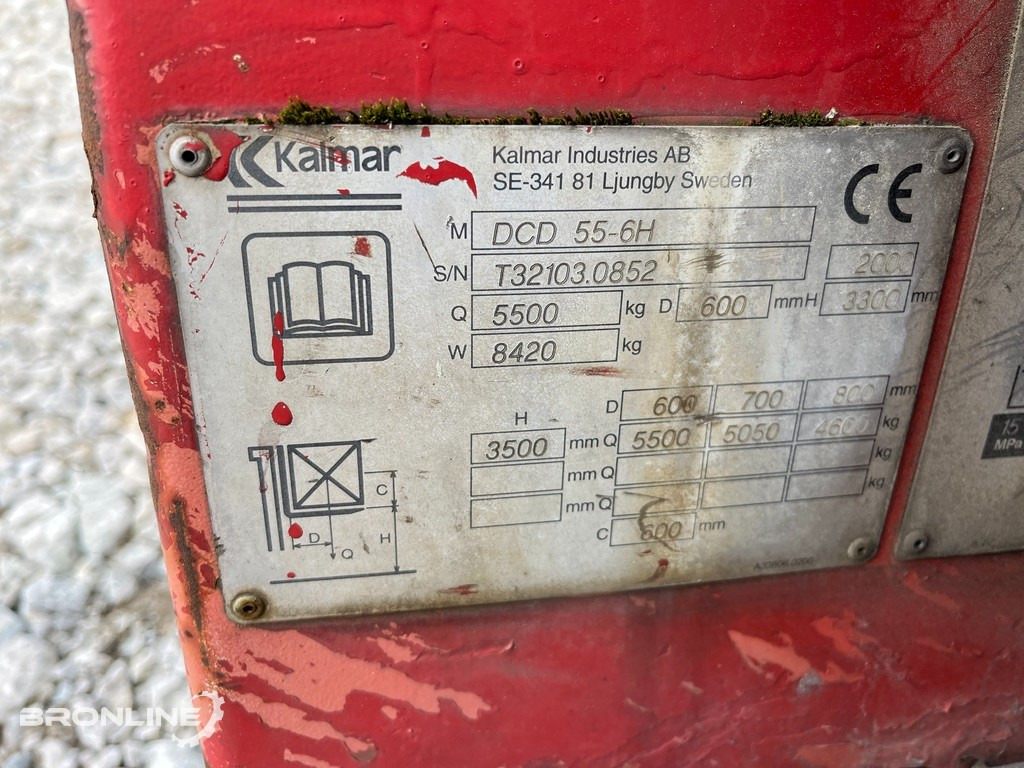 2000 Kalmar DCD 55-6H tõstuk - Chariot élévateur diesel: photos 3 2000 Kalmar DCD 55-6H tõstuk - Chariot élévateur diesel: photos 3