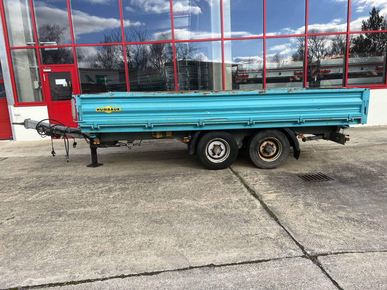 Humbaur HTK 10 50 24 Tandem Kipper- Tieflader - Remorque benne: photos 4 Humbaur HTK 10 50 24 Tandem Kipper- Tieflader - Remorque benne: photos 4