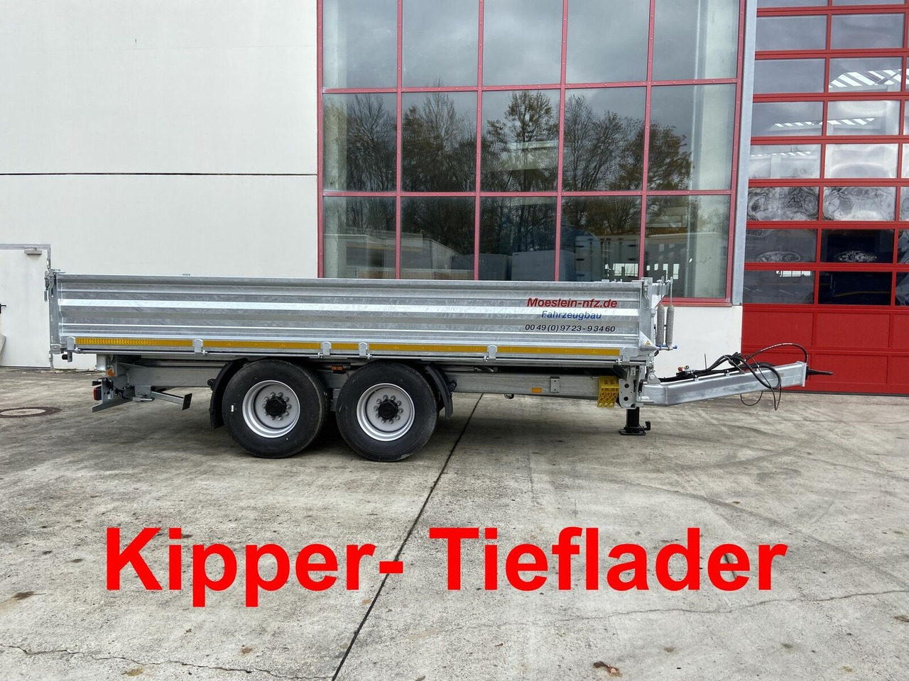 Möslein 14 t Tandemkipper Tieflader Breite Reifen-- Neu - Remorque benne: photos 1 Möslein 14 t Tandemkipper Tieflader Breite Reifen-- Neu - Remorque benne: photos 1