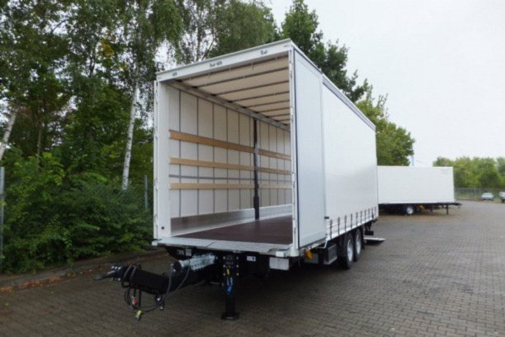 Remorque rideaux coulissants neuf Möslein TPS 11 DL 7,30  neuer Planenanhänger, Ladebordwand + Durchladbar: photos 10