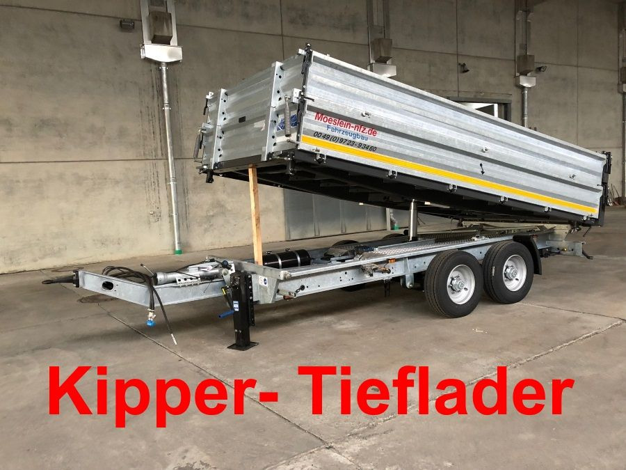 Möslein TTD13- BA Verzinkt 13 t Tandem Kipper Tiefladermit Bordwand- Aufsatz-- Neufahrzeug -- - Remorque benne: photos 1 Möslein TTD13- BA Verzinkt 13 t Tandem Kipper Tiefladermit Bordwand- Aufsatz-- Neufahrzeug -- - Remorque benne: photos 1