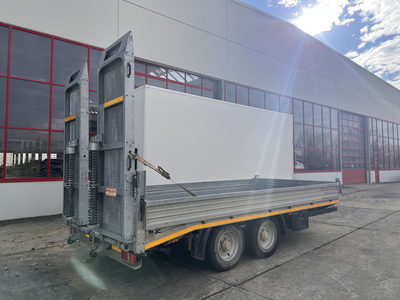 Möslein TTS 11 Schwebheim Tandemtieflader, Breite Rampen, Wenig Benutzt - Remorque porte-engin surbaissée: photos 3 Möslein TTS 11 Schwebheim Tandemtieflader, Breite Rampen, Wenig Benutzt - Remorque porte-engin surbaissée: photos 3